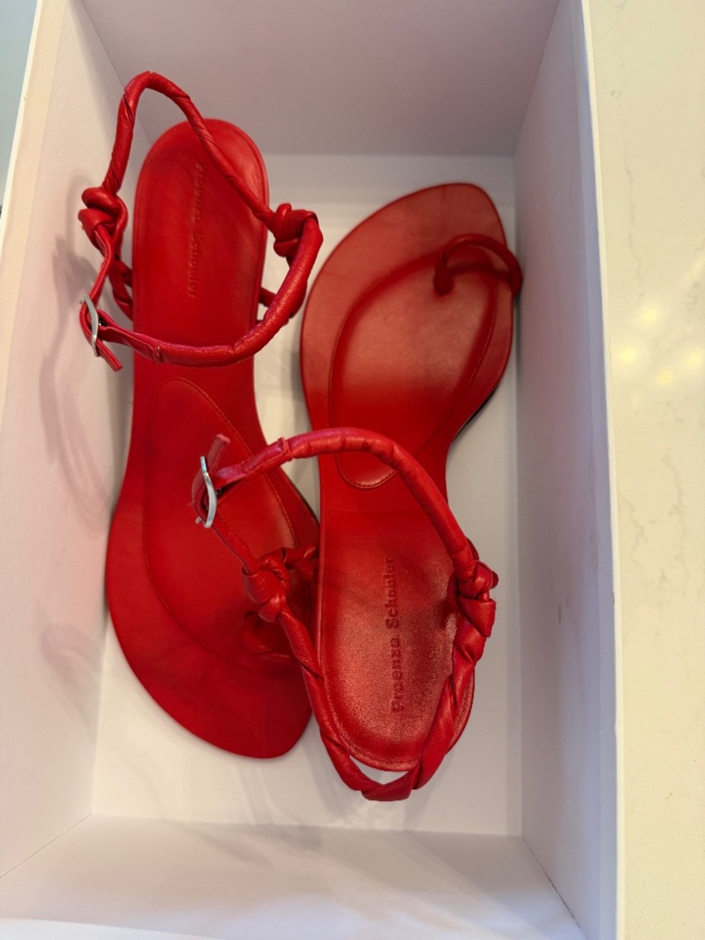 Proenza Schouler Size 40.5 Red Sandals